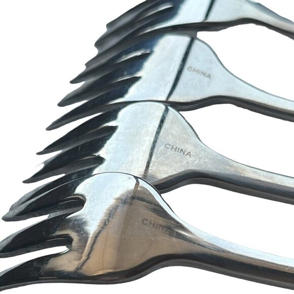 Lot 6 Gorham Silver Stainless 18/8 Meredith Seafood Cocktail Forks Discontinued - Picture 7 of 8